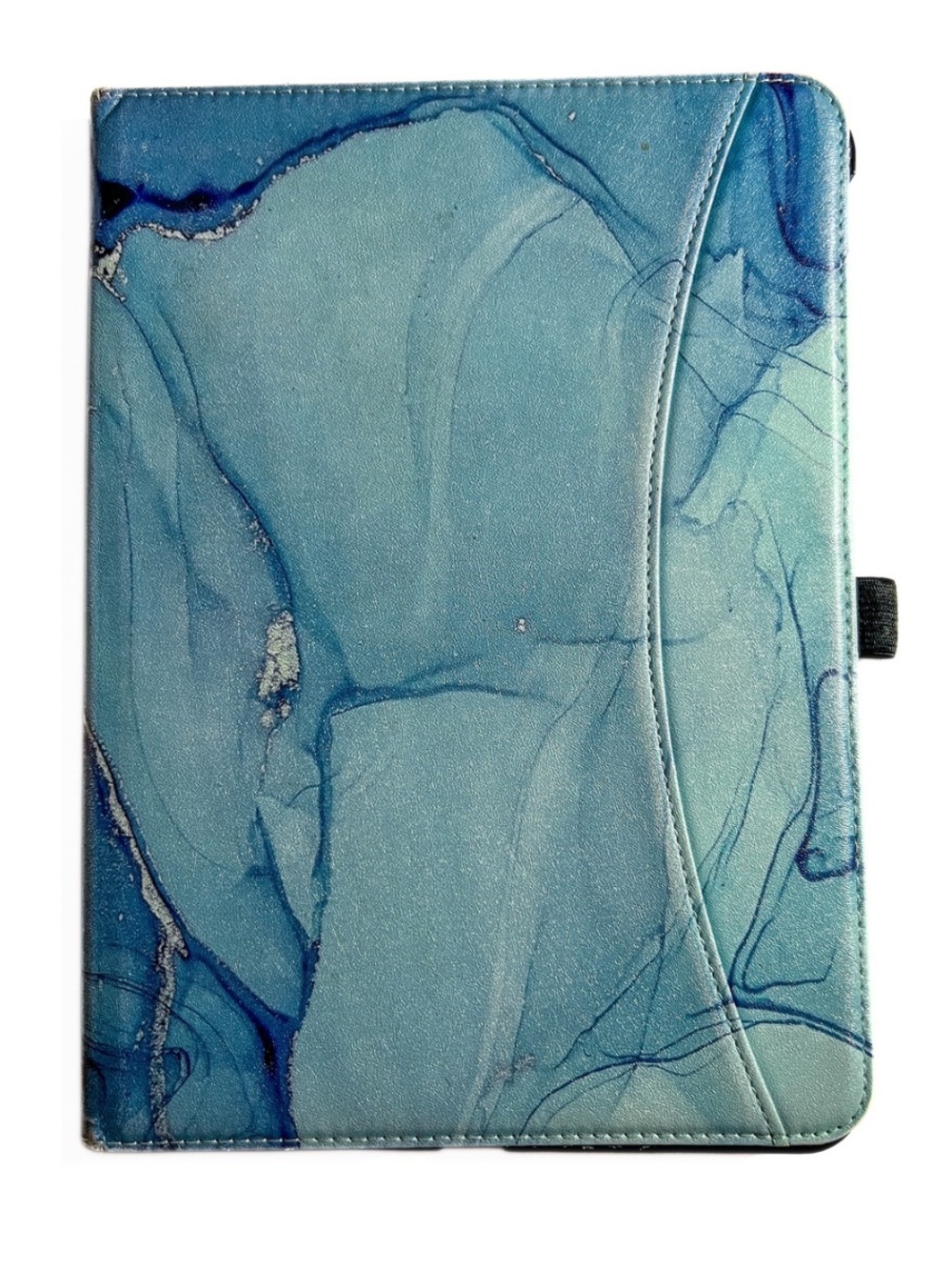 iPad Air 4th Gen 10.9” Blue Marble Folio Case Multi Angle Stand Cover